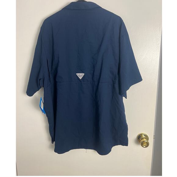 Columbia PFG Bahama II Fishing Shirt Men’s XL Blue UPF 40 Sun Protection NWT - Picture 2 of 7